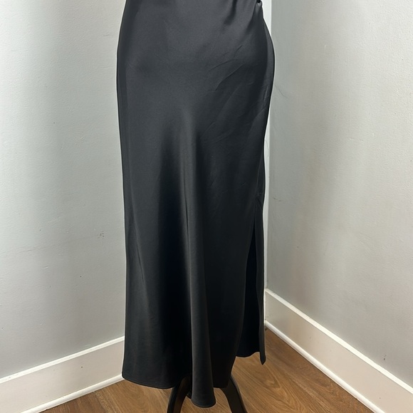 Zara Satin Slip Dress in Black Sz M LBD/ NYE✨ - Picture 7 of 16